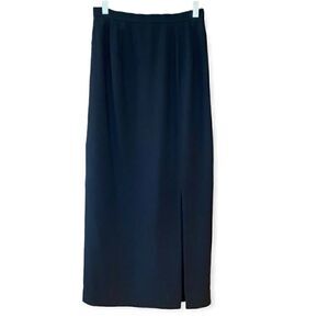 Adrianna Papell Sz 4 Maxi Black Evening Cocktail Party Wedding Pencil Skirt